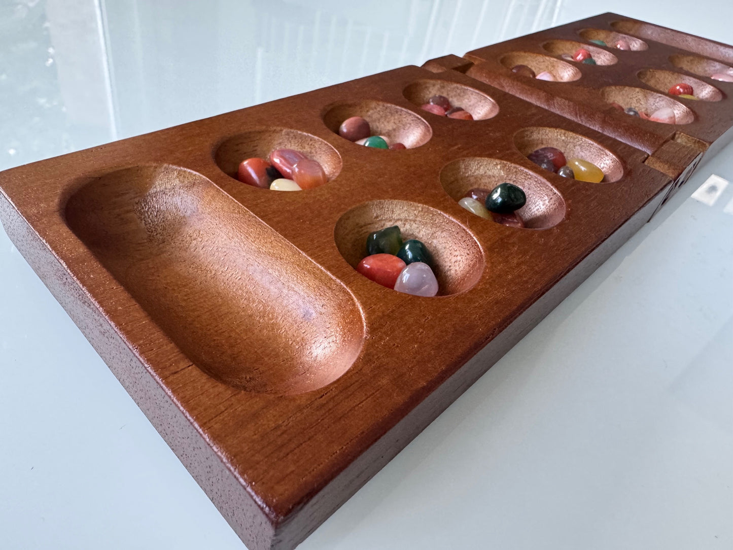 Wooden Mancala Game – Compact Folding Version - BEST SELLER