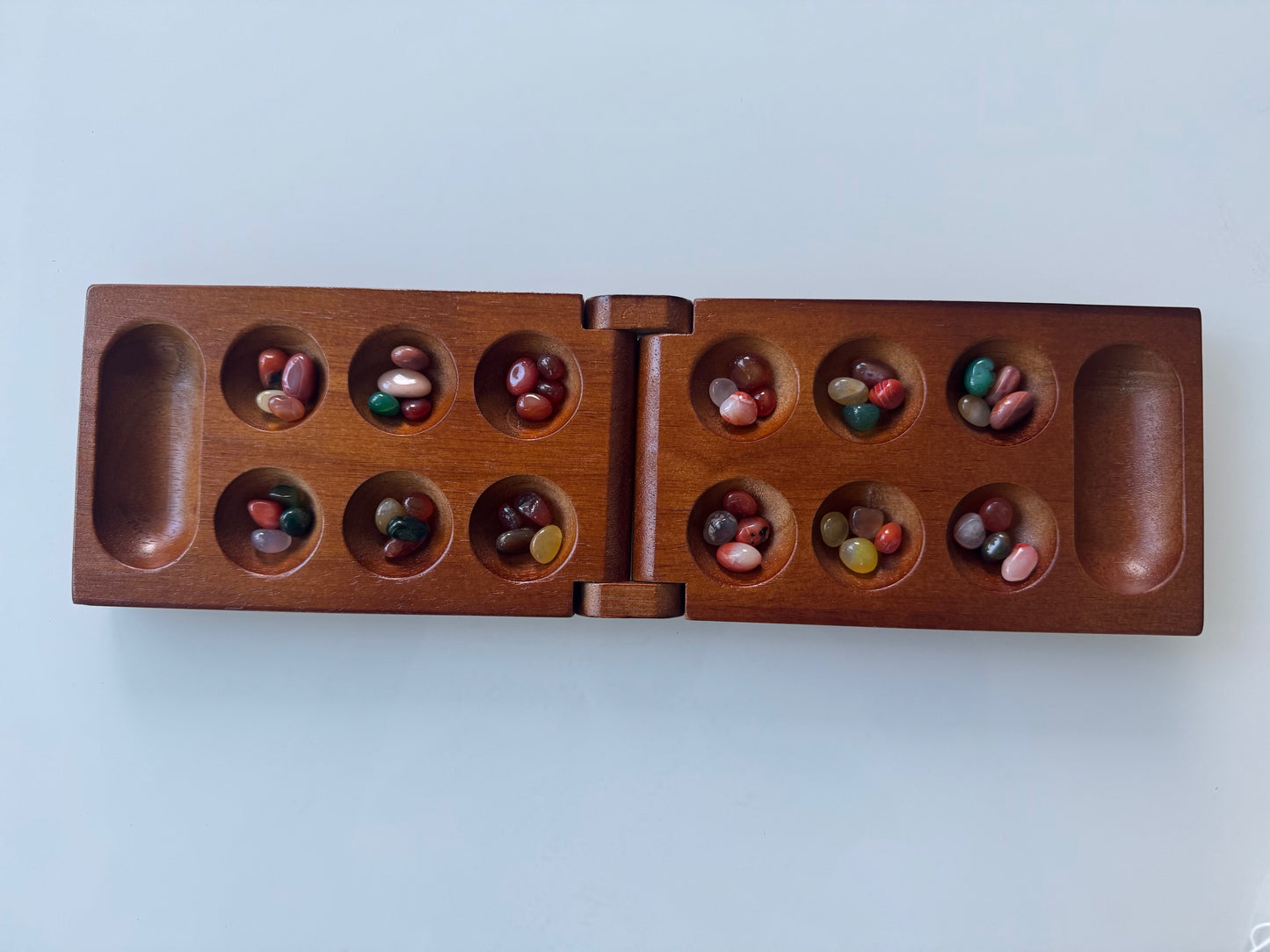 Wooden Mancala Game – Compact Folding Version - BEST SELLER