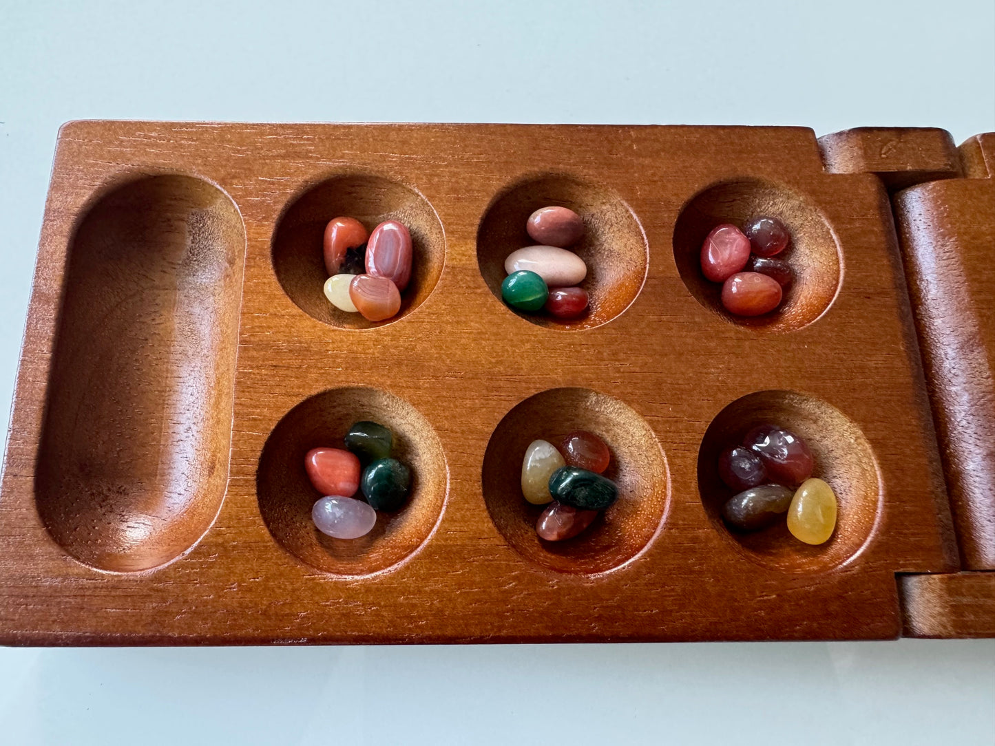 Wooden Mancala Game – Compact Folding Version - BEST SELLER