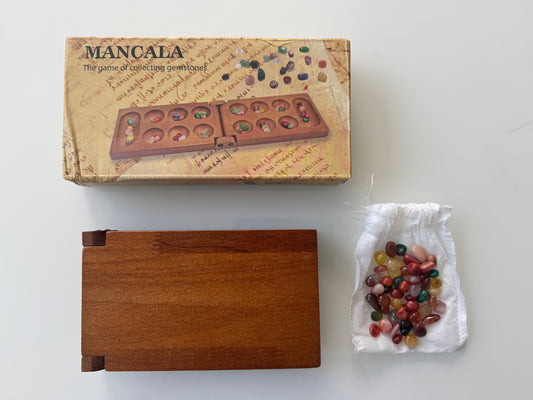 Wooden Mancala Game – Compact Folding Version - BEST SELLER