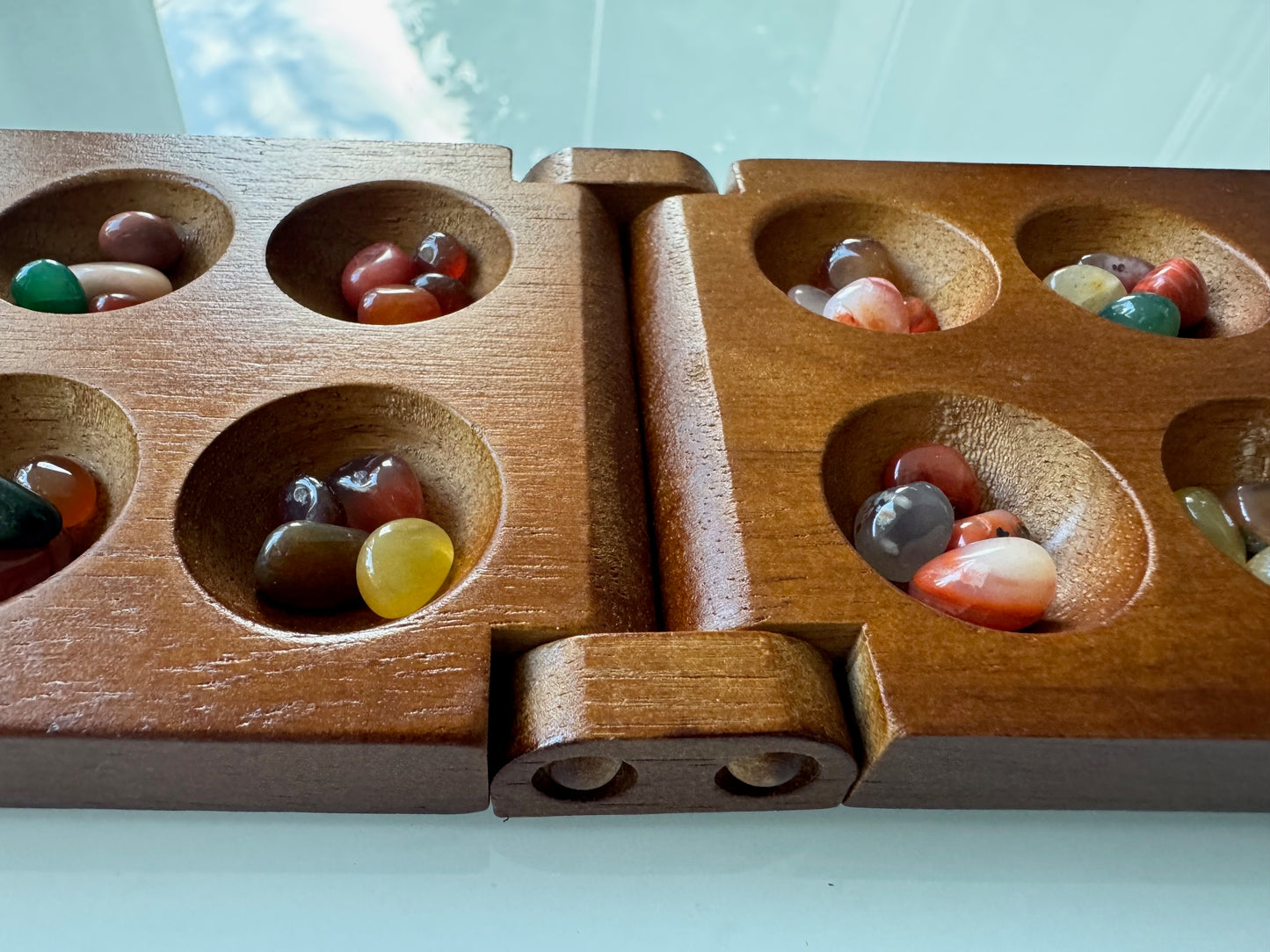 Wooden Mancala Game – Compact Folding Version - BEST SELLER