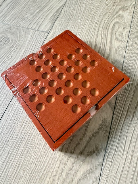 Wooden Solitaire Board Game