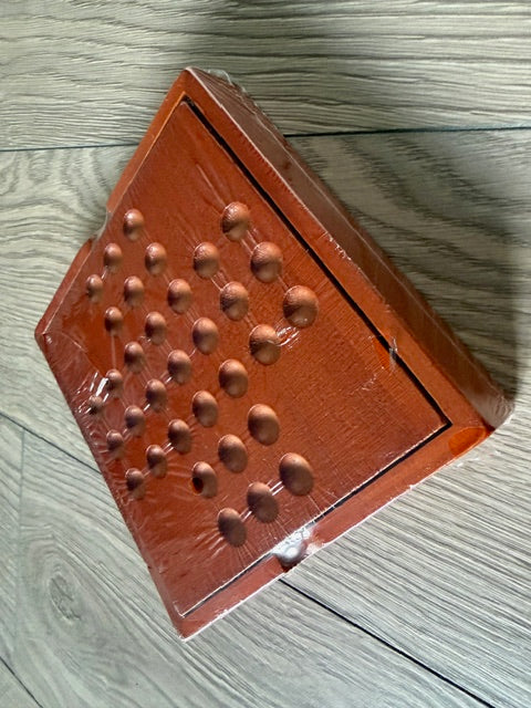 Wooden Solitaire Board Game