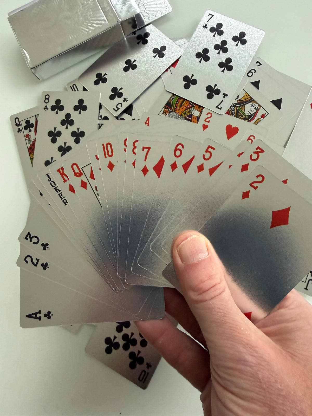 Special Bundle Package: Backgammon + Mancala + Silver Playing Cards